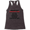 Smartass January Girl Racerback Tank