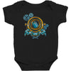 turn the time twist the space Baby Bodysuit