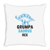 grumpa saurus rex Throw Pillow