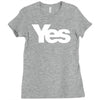 vote yes for scotland scottish independence Ladies Fitted T-Shirt