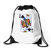 catdog playing card Drawstring Bags