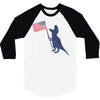 Patriotic T-Rex 3/4 Sleeve Shirt
