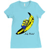minion loves banana Ladies Fitted T-Shirt