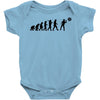 evolution of a darts player t shirt phil taylor board Baby Onesie
