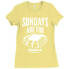 sundays are for football foot ball Ladies Fitted T-Shirt