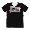 blessed grandma with flower white color All Over Women's T-shirt