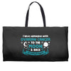 I Love Someone with Ovarian Cancer to The Moon and Back to Infinity Weekender Totes