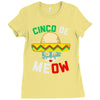 cinco de meow Ladies Fitted T-Shirt