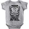 Never Underestimate Dog Rescuer Who Was Born April Baby Onesie