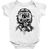skull pilot Baby Onesie