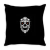 gamming skul Throw Pillow