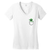 Alien Pocket Women's V-Neck T-Shirt