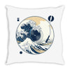 the great wave off sound Throw Pillow