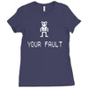 ashens vinnie vole Ladies Fitted T-Shirt