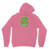 celtic green clover skull patch, irish biker patches Unisex Hoodie