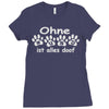 ohne hund ist alles doof Ladies Fitted T-Shirt