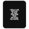 yoga pose post Mousepad