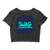 swag blu Crop Top