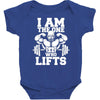 i am the one who lifts Baby Bodysuit