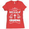 I Am One Blessed Grandma Ladies Fitted T-Shirt