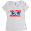 re-elect Trump 2020 T-shirt Women's Triblend Scoop T-shirt