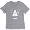 dog V-Neck Tee