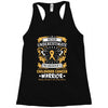 Never Underestimate The Strength Of A Childhood Cancer Warrior Racerback Tank