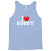 i love rugby mens funny cotton Tank Top