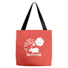 never give up on dreams ladies fitted Tote Bags