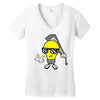 light blub guy Women's V-Neck T-Shirt