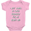 brains and stuff girls Baby Onesie