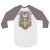 halloween skull 3/4 Sleeve Shirt