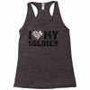 i love my soldier hunter camouflage Racerback Tank