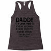 I Love You Daddy Racerback Tank