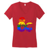 dungeons and dragons lgbtq Women's V-Neck T-Shirt