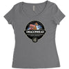 dragon head beer label, ideal gift or birthday present Women's Triblend Scoop T-shirt