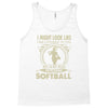 i might look like i'm playing softball Tank Top