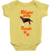 Sleeps With Beagle Baby Onesie