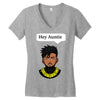 Killmonger Hey Auntie Women's V-Neck T-Shirt