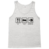 eat sleep snowboard mens black snowboarding t shirt wow Tank Top
