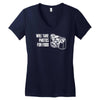 will take photos for food Women's V-Neck T-Shirt