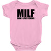 milf man i love fishing t shirt funny outdoors clever humor tee fisher Baby Onesie