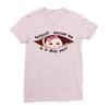 May Peeking Out Asian Baby Girl Ladies Fitted T-Shirt