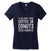 coffee or donuts Women's V-Neck T-Shirt