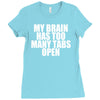 my brain has too many tabs open Ladies Fitted T-Shirt