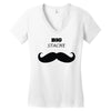 big stache Women's V-Neck T-Shirt