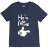he's mine she's mine V-Neck Tee