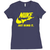 nuke just bomb it Ladies Fitted T-Shirt
