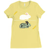 run away! run away! Ladies Fitted T-Shirt