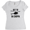 get to da choppa Women's Triblend Scoop T-shirt